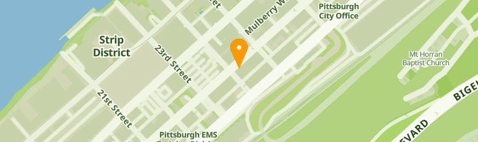 Directions for Outlaw Studios in Pittsburgh, PA 2420 Penn Ave